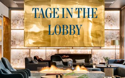 Tage in the lobby